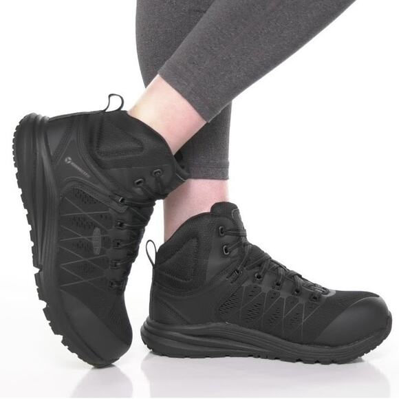 Keen Men's 9EE Black Vista Energy Mid INT MET Work Boots Carbon Toe LE3-3 - Picture 1 of 7